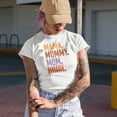 thumbnail image 2 of Distressed Mama. Mommy. Mom. Bruh. - Mother's Day or Birthday Merch Gift, Baby Blue T-Shirt, Large, 2 of 5