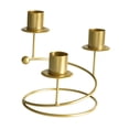 thumbnail image 2 of Portavelas de pilar, candelabro cónico, candelabro de Metal, candelabro, soporte para decoración, fiesta, festivo dorado, 2 of 9
