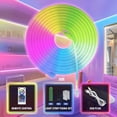 thumbnail image 2 of Zshan Neon LED Strip Light 3m, RGB LED Strip Light with APP Control, Multicolor Segmentable Color Changing Light for Bedroom Ceiling Strip, 2 of 4