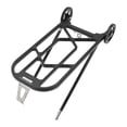 thumbnail image 1 of Bike Rear Rack, High Strength Aluminum Alloy Folding Bicycle Luggage Carrier with Wheels for, 1 of 8