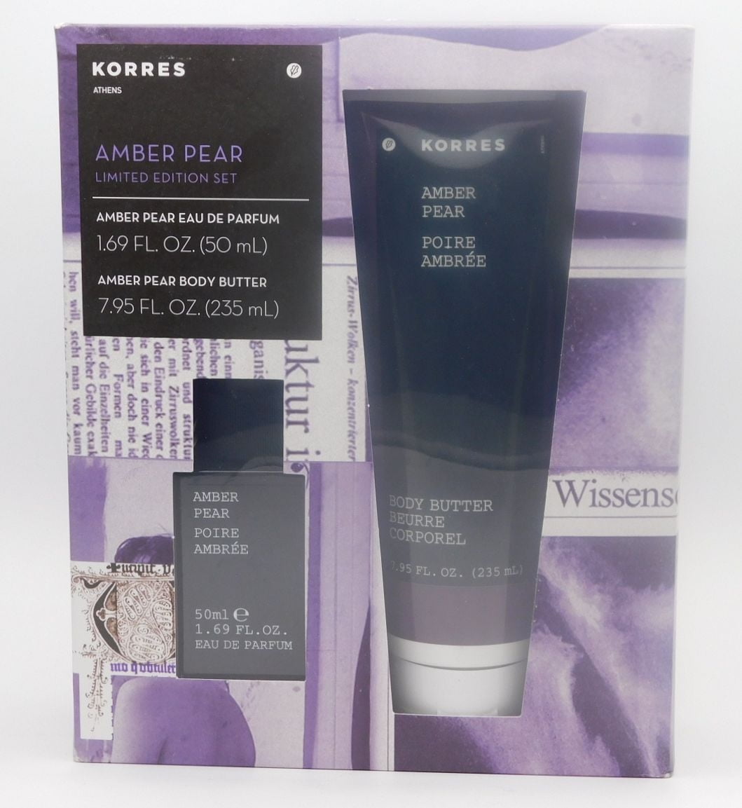 Korres Korres Amber Pear Unisex Fragrance Gift Set, 2 Pieces