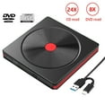 thumbnail image 2 of Portable External Optical DVD Drive DVD CD Player USB 3.0 CD Reader DVD RW CD Writer ,Plug and Play, 2 of 6