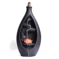 thumbnail image 6 of 1pc Purple Clay Backflow Incense Burner, Yoga Meditation & Relaxation Home Decor (Without Incense), 6 of 7
