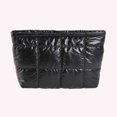 thumbnail image 3 of husxh Padded Quilted Makeup Storage Bag Large Capacity Makeup Organizer Bag Solid Color Women Makeup Pouch Puffer Makeup Bag, 3 of 9