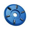 thumbnail image 1 of Grinding Disc, Wood Carving Disc, Tyeign 90Mm Blue Curved 90Mm Diameter 16Mm Aperture Planer D Power Wood Carving Disc Machine Woodworking Disc Easy to Use Chef Knife Fruit Knife, 1 of 9