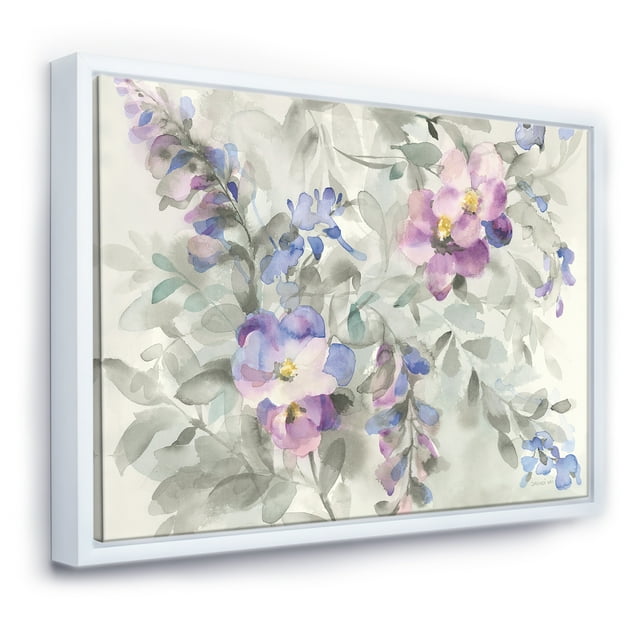 Garden Dreams Flower - Traditional Framed Canvas