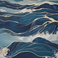 thumbnail image 4 of Yayeee Shower Curtain with Hooks 72"x72" Waterproof Fabric Bathroom Hanging Decor, Rolling Waves, 4 of 5