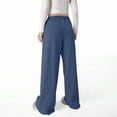 thumbnail image 6 of Nekdswn Girls Wide Leg Sweatpants Bow Print Baggy Athletic Pants with Pockets Teen Grils Fleece Lined Drawstring Waist Sweat Pants, 6 of 8