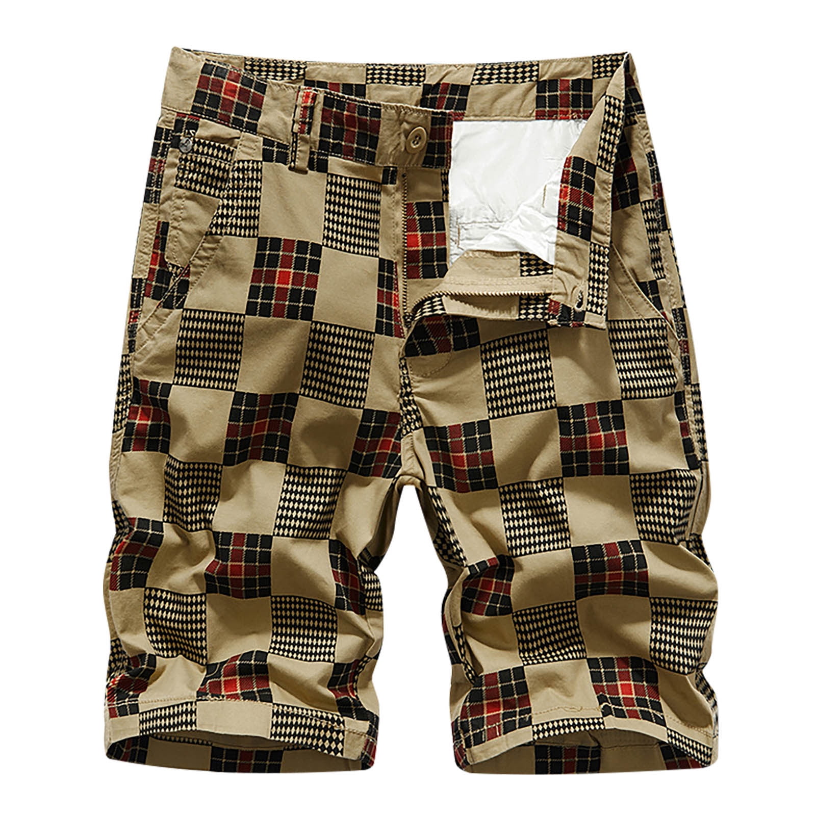 Cargo Shorts for Men Hiking Outdoor Pants Fashion Men's Pocket Zipper ...