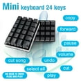 thumbnail image 4 of 24-Key Keypad Mechanical Keyboard with Custom Shortcut and Multiple Function Modes for Windows, Linux, MacOS, Android, and Raspberry Pi, 4 of 9