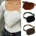 thumbnail image 2 of Belt Bag Multi-functional Zipper Plush Adjustable Strap Pure Color Unisex Style Fanny Pack Shoulder Waist Pack for Outdoor, 2 of 11