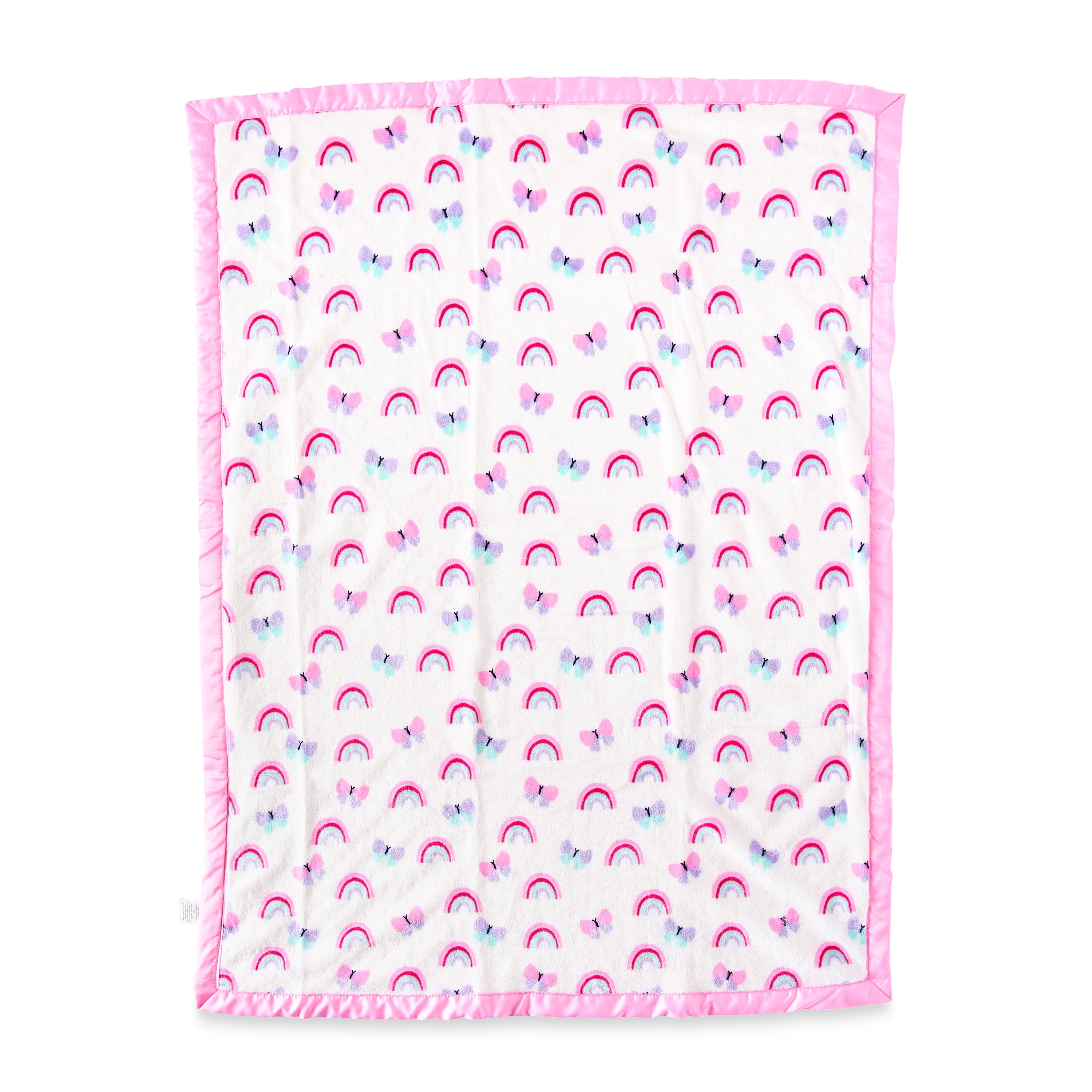 Parent s Choice Female Pink Butterfly Polyester Baby Blankets Walmart