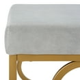 thumbnail image 6 of SAFAVIEH Fleur Square Ottoman Grey / Gold, 6 of 7
