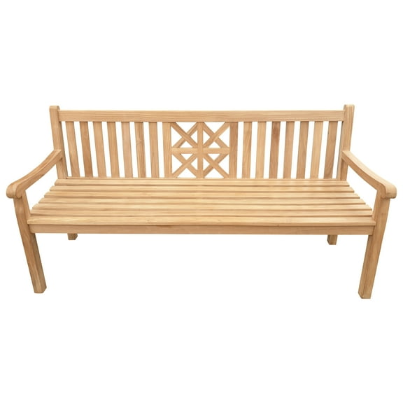Teak Wood Arizona Outdoor Patio Bench, 6 Foot