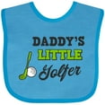 thumbnail image 3 of Inktastic Daddys Little Golfer with Golf Club and Ball Boys or Girls Baby Bib, 3 of 4