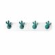 thumbnail image 1 of Gancho de cactus Gancho sin costuras de dibujos animados para el hogar Detrás de la puerta Gancho adhesivo para el baño Gancho adhesivo para inodoro sin perforaciones (una fila de 4 ganchos) JAMW Sencillez, 1 of 4