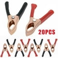 thumbnail image 1 of 20 Pcs Pinces de Câble de Batterie de Voiture 30A Pinces Crocodile Pince de Chargeur Outils de Réparation, 1 of 9