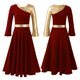 thumbnail image 1 of Girls Church Choir Costume Classical Lyrical Dance Stage Performance Dress Dancewear Bell-bottom Long Sleeve Loose Maxi Dresses4 Gong Bohan LED, 1 of 2