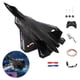 thumbnail image 5 of Planeador de radiocontrol DIY listo para volar, avión de juguete de espuma EPP duradero Negro, 5 of 9