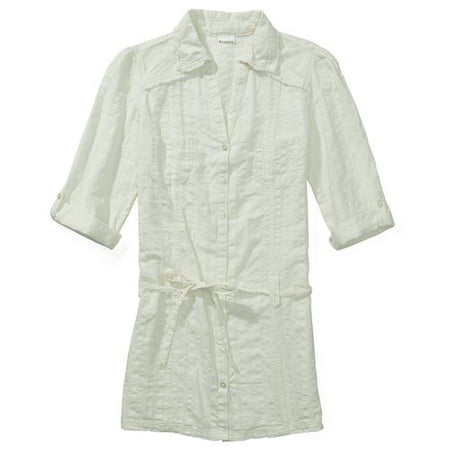 No Boundaries - Juniors Dobby Shirtdress