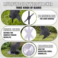 thumbnail image 2 of Electric Weed Wacker, Cordless String Trimmer / Weed Wacker 180°Rotating Handle with 2 PCS 24V 2.0Ah Batteries, Detachable Weed Eater with 1 Quick Charger Lightweight Weed Edger, 2 of 8