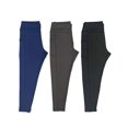 thumbnail image 5 of 3 Pack Plus Size Sports Leggings, Women's Plus Solid Pipping High Stretch Fitness Leggings 3 Piece Set, 5 of 13