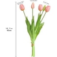 thumbnail image 2 of Aoivrb10PCS Artificial Tulip Flowers Real Touch Tulips Plastic Flower Fake Tulips Bouquet Table Arrangements Gift for Home Office Party Wedding Birthday Garden Store Decoration(Pink), 2 of 18