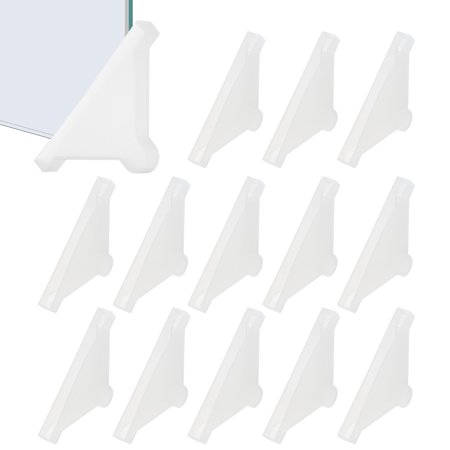 Uxcell Plastic Triangle Corner Protectors Glass Corner Protectors Table Guard Covers for Furniture Glass Wood Steel Mirror 67x6 mm