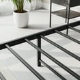 thumbnail image 5 of BTMWAY Full Bed Frame, Heavy Duty Full Size Metal Platform Bed with Storage Headboard with Charging Station, Industry Style Metal Bed Frame for Teens Adults, Holds 500lbs, No Box Spring Needed, Black, 5 of 8