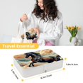 thumbnail image 5 of Horse Elegant Jewelry Box Organizer with Removable Compartment and Earring Holder - Portable PU Leather Storage Case, 5 of 6