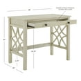 thumbnail image 7 of Linon Whitley Desk, Antique White, with Full Length Easy Glide Drawer, 7 of 7