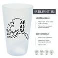 Silipint State Pint Glasses 16oz 2 Pack Alaska Icicle Silicone