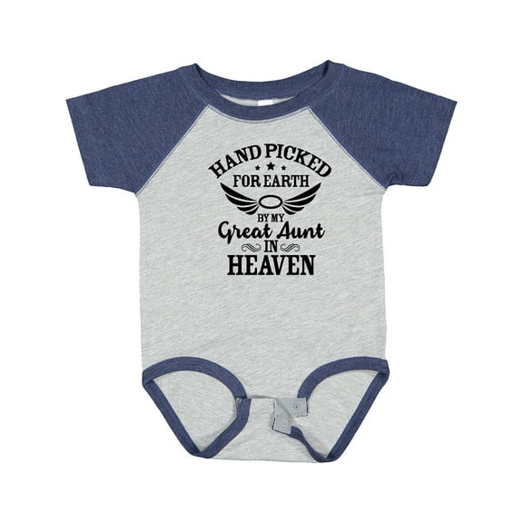 Inktastic Handpicked for Earth by My Great Aunt in Heaven Boys or Girls Baby Bodysuit