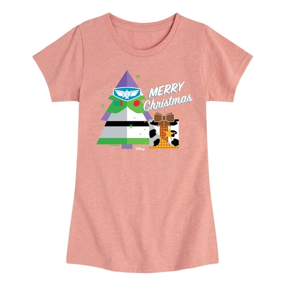 Toy Story - Merry Christmas Toy Story - Toddler And Youth Girls Short Sleeve Graphic T-Shirt