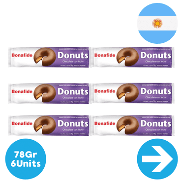 Donas Chocolate Donuts 78 Grm - 5 Units