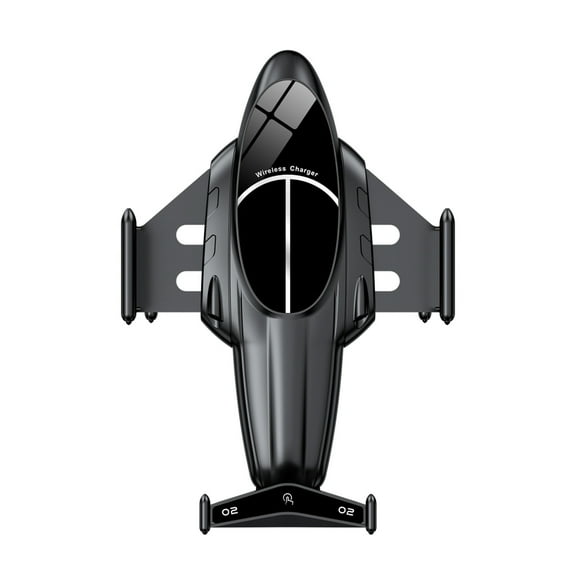 Bouanq Smart Electronics Wireless Car Charger Mount For Car Vent 15W Qi Fast Charging Auto- Clamping Car Hands Phone Holder Mount For Smartphone Compatible With IOS & Android