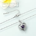 thumbnail image 4 of Cremation Jewelry Heart Urn Necklace for Women Birthstone Memorial Jewelry Pendant for Ashes for Human Pet, 4 of 5