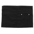 thumbnail image 4 of Babero Macarena Bolsillos Grandes para Hombres y Mujeres Uniforme de Trabajo Cocinero Negro, 4 of 8