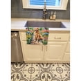 thumbnail image 2 of Golden Retriever Spring Path Kitchen Towel, 2 of 5