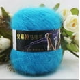 thumbnail image 2 of 2 Rolls Knitting Yarn Mohair Skeins Crocheting Yarns 42g Skeins Soft Fluffy Mohair Yarn Knitted Skeins for Sweater Scarf Crafting Woven Skeins Warm Shawls Home DIY Tools Black, 2 of 10