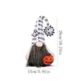 thumbnail image 2 of Diceymbol Halloween BOO Print Ghost Plush Gnome with Pumpkin Cutout for Patio Tiered Tray Table Halloween Decorations 10 Inch, 2 of 8