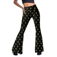 thumbnail image 2 of Women's Relaxed Fit Pant Elastic Waist Flared Leg Casual Trousers, 2 of 6