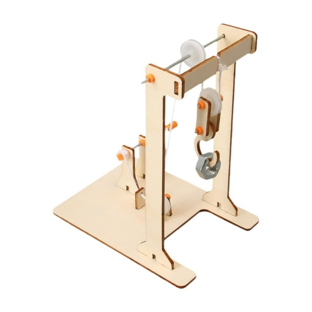 Kit de ciencia para niños, juguetes de construcción DIY, manualidades, modelo de grúa manual, kit de experimentos científicos, juguetes educativos