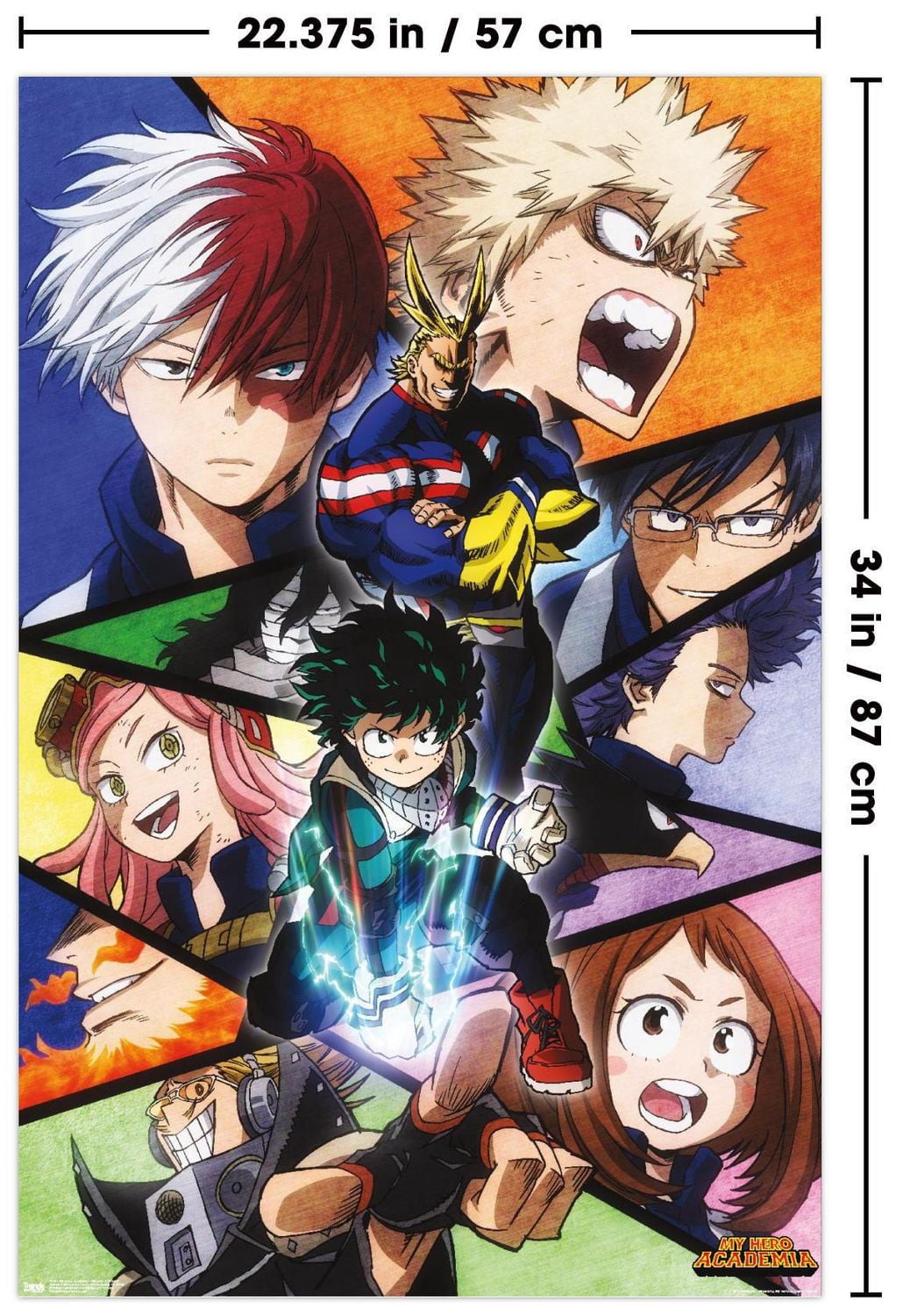 My Hero Academia: Season 2 - Key Art Wall Poster, 22.375" x 34"