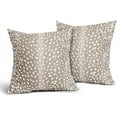 thumbnail image 2 of Antelope Pillow Covers 20X20 Inch Beige Deer Animal Print Decorative Square Pillow Cases Modern Neutral Faux Fawn Cotton Linen Throw Pillows Set of 2 Home Decor for Sofa Couch Bedroom Outdoor, 2 of 4