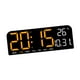 thumbnail image 5 of Reloj digital grande LED con fecha, semana, temperatura, montaje en pared, temporizador enorme, Naranja, 5 of 9