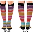 thumbnail image 2 of FREEAMG 2Pair Mexican Style Compression Socks for Women Men,Knee High Stockings for Athletic Sports,Running,Travel, 2 of 7