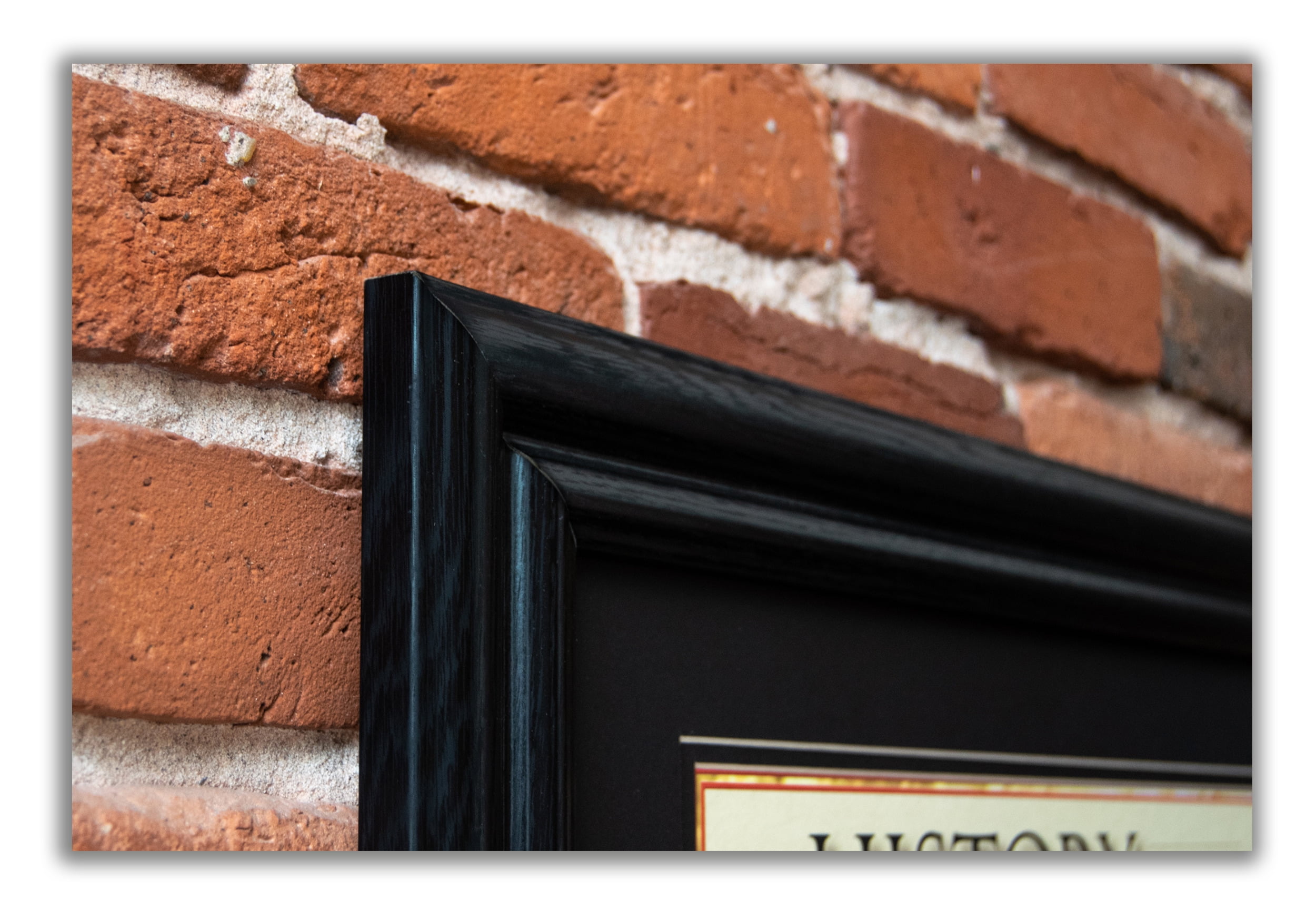 Firefighter - Framed 2” Black Double Matted, Grooved Molding 6"x24”