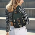 thumbnail image 5 of Yiaed Stylish Avian Gathering Print Laptop Backpack Travel Canvas Backpack Vintage Aesthetic Backpack for School Knapsack Plain Backpack Backpack for School-Small, 5 of 5