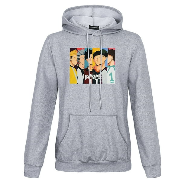 pwfe haikyuu hoodies unisex karasuno high school volleyball club anime  hoodie streetwear fashion sweatshirt coat jacket pullover
